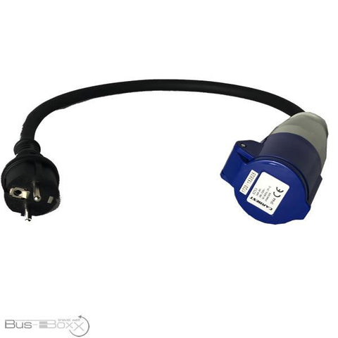 Schuko-Stecker auf /CEE-Kupplung , 40cm lang